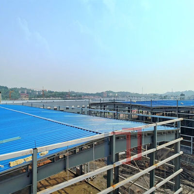Industrial Light Steel Structure Workshop , Prefabricated Metal Buildings Workshop