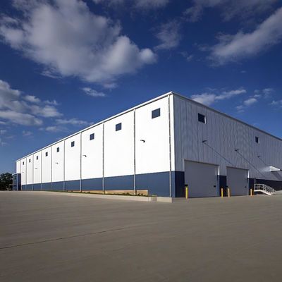 High Rise Modular Steel Frame Construction Factory , Modern Steel Structure Plant