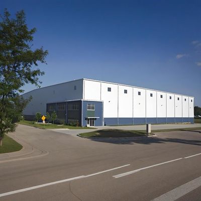 High Rise Modular Steel Frame Construction Factory , Modern Steel Structure Plant