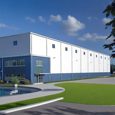 High Rise Modular Steel Frame Construction Factory , Modern Steel Structure Plant