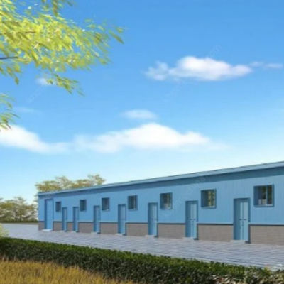 Economical Light Steel House Construction Customized Steel Structure Shed Factory