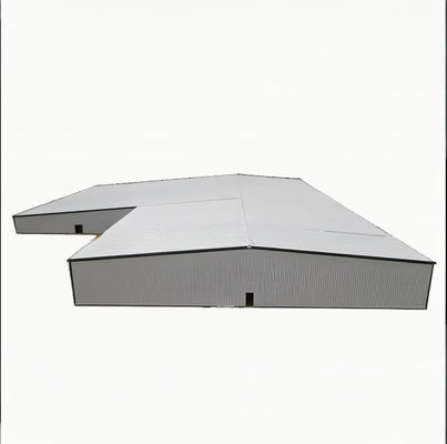 Industrial Prefabricated Steel Frame Building Factory For Poultry Feed Processing / Storage