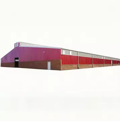 Prefab Steel Structure Cow Shed Earthquake Resistant For Cattle Management