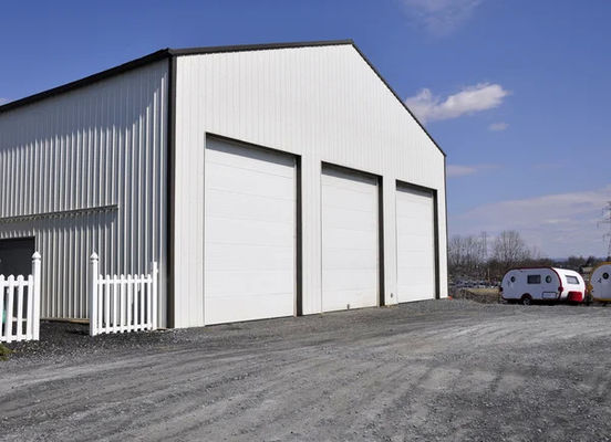 Steel Frame Prefab Building Construction , Long Span Steel Construction Warehouse