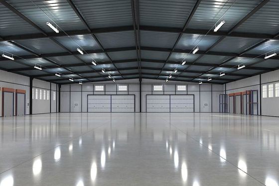 Multi Storey Steel Structure Industrial Warehouse , Prefabricated Steel Structure Factory