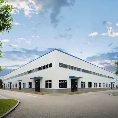 Prefabricated Multi Storey Building , Industrial Steel Frame Warehouse Construction