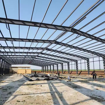Prefabricated Multi Storey Building , Industrial Steel Frame Warehouse Construction