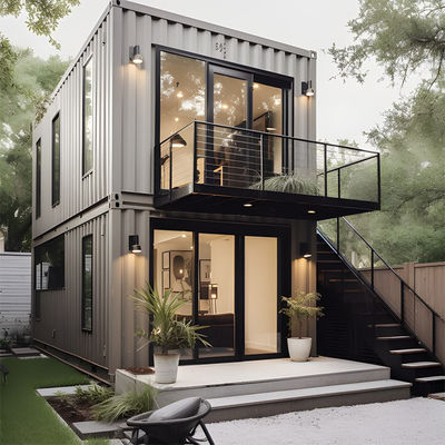 Fast Build Steel Prefab Modular Container Home , Expandable Prefab Tiny Home