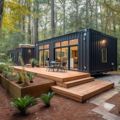 Fast Build Steel Prefab Modular Container Home , Expandable Prefab Tiny Home