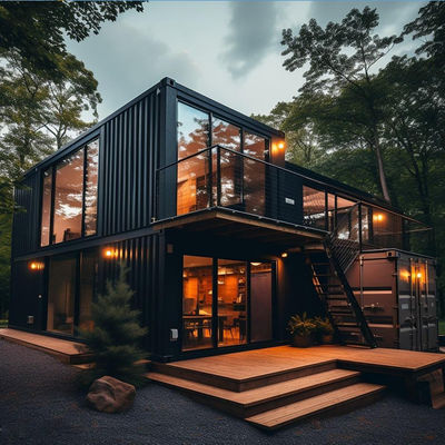 Foldable Flat Pack Container House , Office Container House Modular Prefabricated House