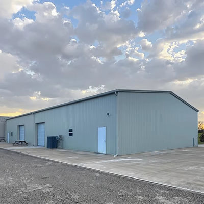 Industrial Steel Structure Warehouse Construction , Prefab Metal Warehouse Building