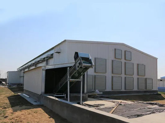 Industrial Steel Structure Warehouse Construction , Prefab Metal Warehouse Building