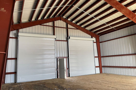 Large Span Prefab Steel Building Warehouse , Modern Commercial Metal Building Construction