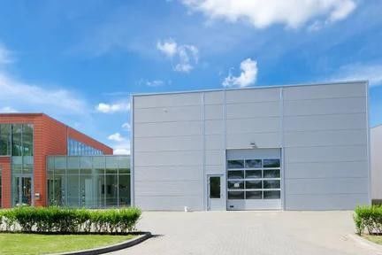 Custom Modern Prefab Metal Buildings , Frame Structure Building Construction
