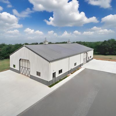 Versatile Steel Structure Warehouse Weather Resistant Steel Frame Building Factory