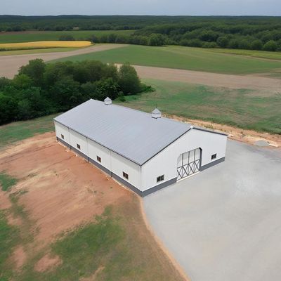 Versatile Steel Structure Warehouse Weather Resistant Steel Frame Building Factory