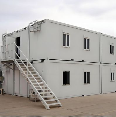 Portable Prefab Container House Weather Resistant Relocatable Container Homes Prefabricated