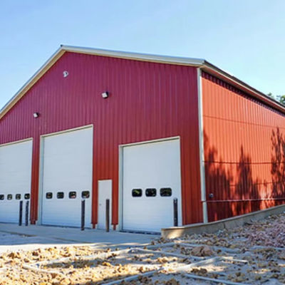 Light Steel Structure Warehouse Construction , Prefabricated Warehouse Building Steel Structure