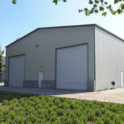 Modern Prefab Commercial Buildings , Lightweight Steel Frame Construction Factory