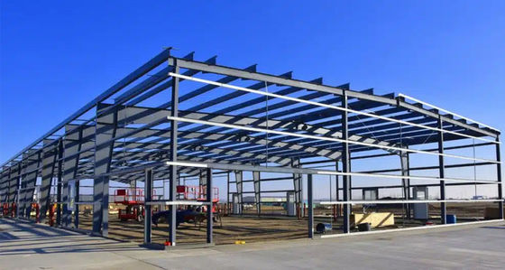 Industrial Light Steel Structure Workshop , Prefabricated Metal Buildings Workshop