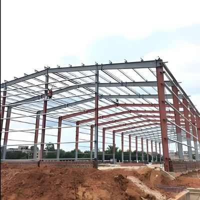 Industrial Light Steel Structure Workshop , Prefabricated Metal Buildings Workshop