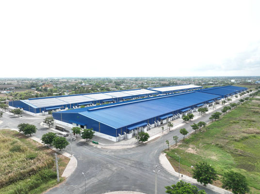 Round Bar Brace Steel Structure Warehouse with Q345 Steel Grade and ASTM Standard Certification