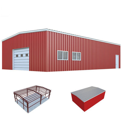Steel Frame Warehouse for Carport Use Constructed with Durable Sandwich Panel Material