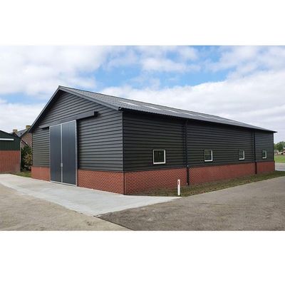 Steel Frame Warehouse for Carport Use Constructed with Durable Sandwich Panel Material