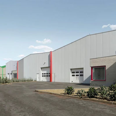 High Strength Industrial Steel Building Construction Lightweight Steel Frame Construction