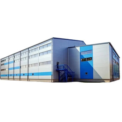 Modern Prefab Steel Warehouse Buildings , High Rigidity Steel Frame Industrial Building