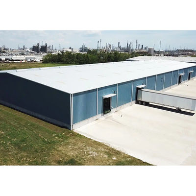 Galvanized Customized Industrial Prefabricated Metal Warehouses Steel Structure Frame Welded