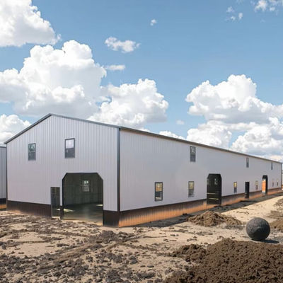 Durable Prefabricated Factory Metal Space Frame Steel Structure Commercial Warehouses