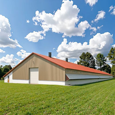 Prefab Steel Structure Low Cost Commercial Chicken House Complete Poultry Farm Shed for Chicken Raising