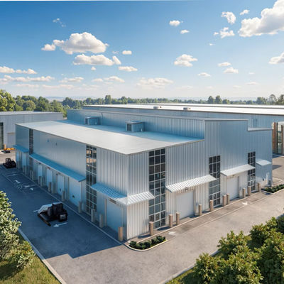 Commercial Large Space Steel Structure Warehouse Prefabricated and Durable Frame Building Economically Priced