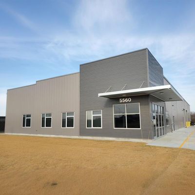 Fire-Retardant High-Span Steel Warehouse Buildings No Permanent Foundation Required Expandable Container House
