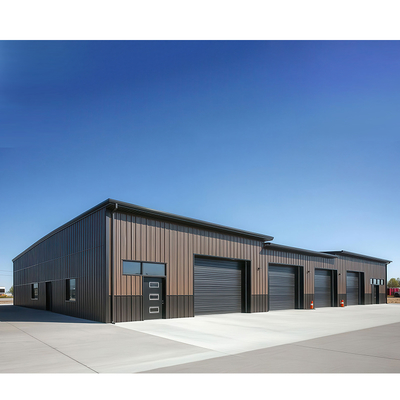 Strong Portal Frame Steel Structure Construction , Lightweight Steel Frame Construction