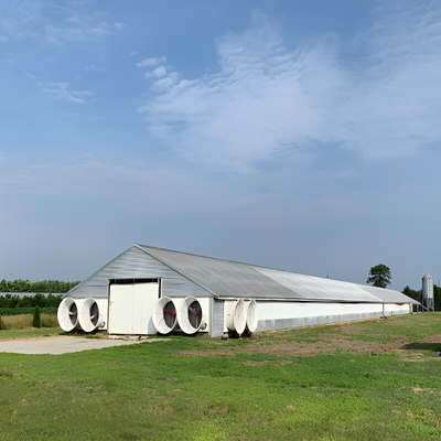 Lightweight Low Cost Steel Frame House , Prefab Steel Frame Farm Building
