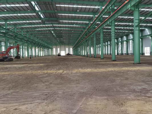 Industrial Warehouse: Large-Span Design for Machinery/Raw Material Storage