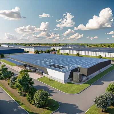 Hot Dip Galvanized Steel Structure Workshop with 120KM/H Wind Resistance and Fast Install