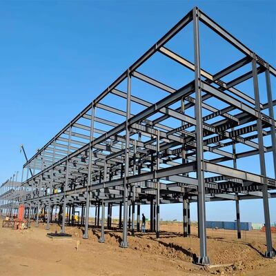 Prefabricated Steel Structure Workshop Hot Dipped Galvanized Customized Size For Industrial Use