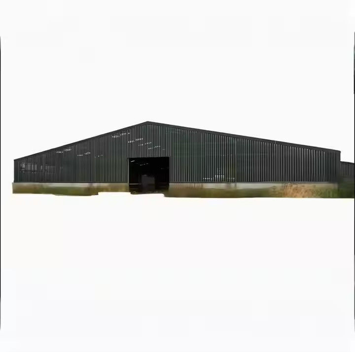 Farmhouse Style Steel Structure Cow Shed Prefabricated Temporary Storage Buildings