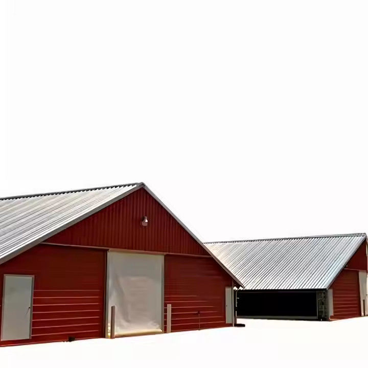 Industrial Steel Structure Shed , Light Frame Steel Houses Easy Installation
