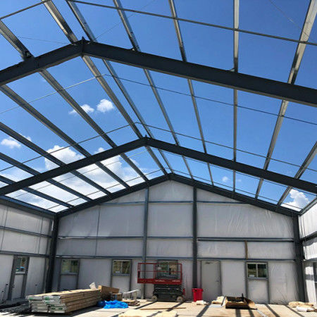 Strong Portal Frame Steel Structure Construction , Lightweight Steel Frame Construction