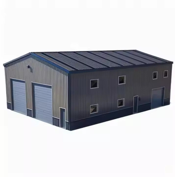 Prefabricated Steel Structures Building Hurricane Proof Large Span Steel Structure Workshop