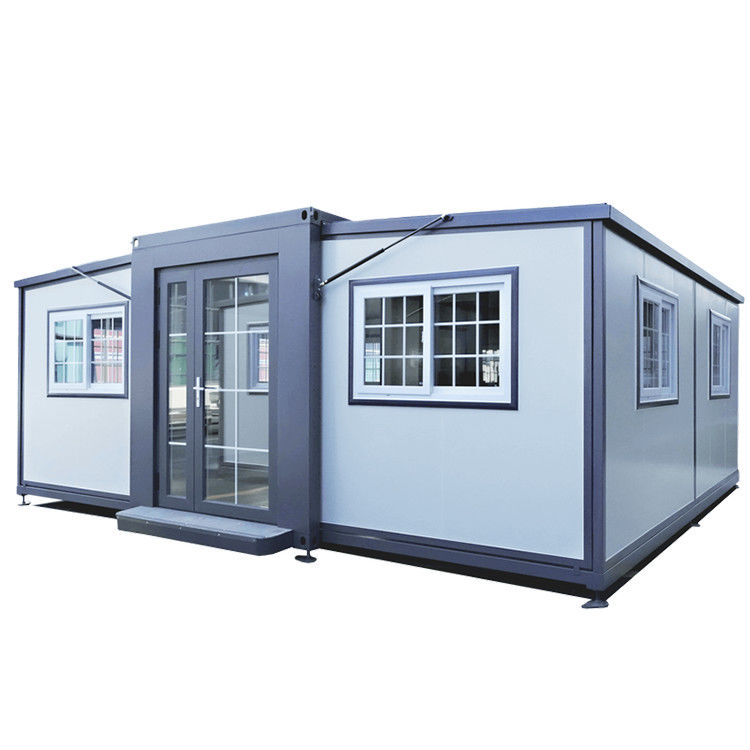 Luxury House Prefabricated Steel Container Prefab House , 20 40ft Container Home
