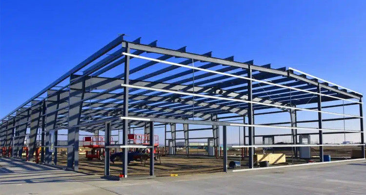 Industrial Light Steel Structure Workshop , Prefabricated Metal Buildings Workshop