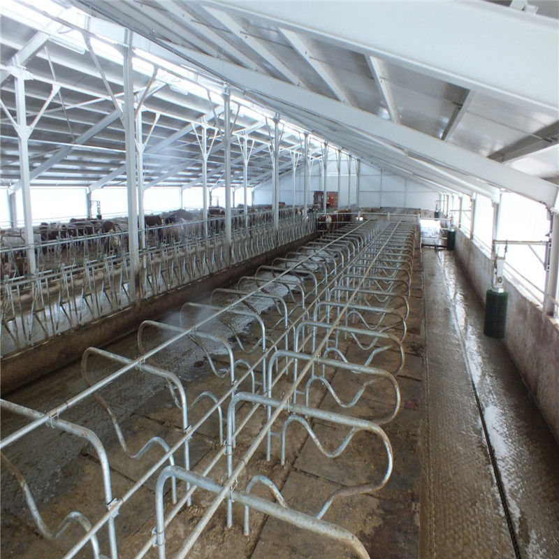 Steel Frame Prefabricated Goat Shed Q235B Q355B Steel Factory Shed