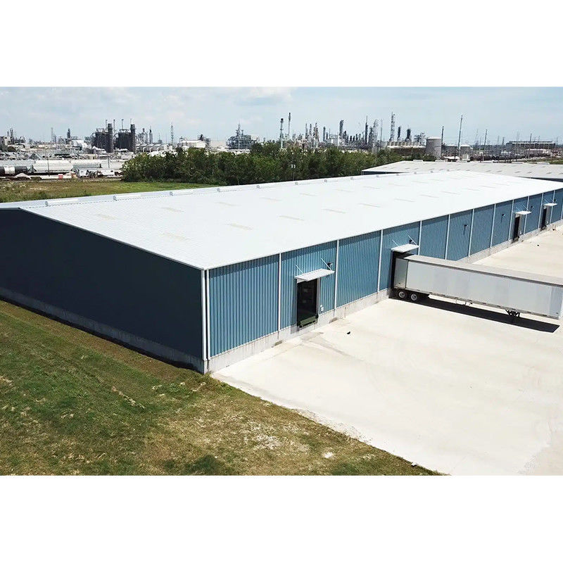 Galvanized Customized Industrial Prefabricated Metal Warehouses Steel Structure Frame Welded