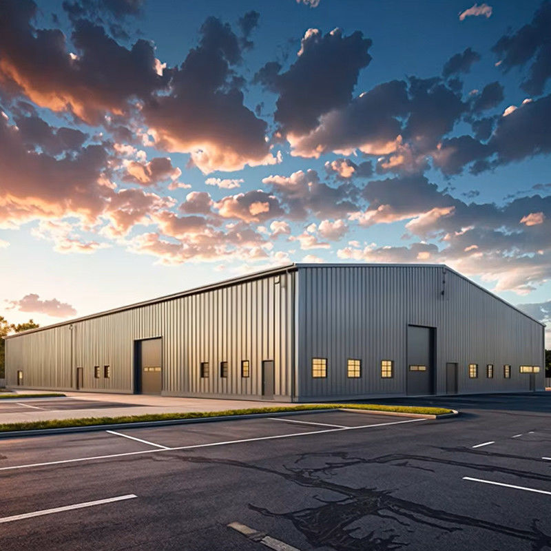 Durable Prefabricated Factory Metal Space Frame Steel Structure Commercial Warehouses