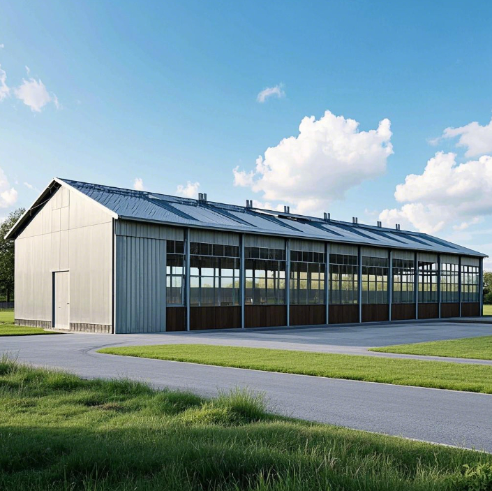 Modern Steel Structure Cow Shed for Fast Cattle Farm Construction